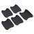 5PCS Car Exterior Door Handle Bowl Cover Protective Sticker Scratch Resistant Replacement for Bronco Sport Carbon Fiber Style