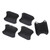 5PCS Car Exterior Door Handle Bowl Cover Protective Sticker Scratch Resistant Replacement for Bronco Sport Carbon Fiber Style