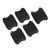 5PCS Car Exterior Door Handle Bowl Cover Protective Sticker Scratch Resistant Replacement for Bronco Sport Carbon Fiber Style