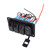 12V 24V 3 Gang Rocker Switch Aluminum Panel with Voltmeter Dual USB Fast Charging Multifuntional Switch Panel for Boat Car Truck Red Light