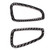 2pcs Dashboard A/C Vent Frame Air Outlet Cover Carbon Fiber Trim Fits for Chevrolet Camaro 2017-2019
