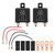 2 Sets 12V Starter Relay Switch 4Pin 200A SPST Heavy Duty Relay Universal for Car ATV UTV