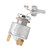 Universal Ignition Switch Lock Cylinder with Keys Aluminum Alloy Replacement Part for 12V Auto Car