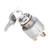 Universal Ignition Switch Lock Cylinder with Keys Aluminum Alloy Replacement Part for 12V Auto Car