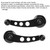 3in Black CNC Aluminum Alloy Window Winder Crank Handle Kit Fits for Chevy