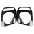 2Pcs Exterior Headlight Frame Bezels Front Lamp Cover Trim Fit for Suzuki Jimny 2007‑2015