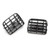 2pcs Central Control Air Vent Mesh Grill Ventilation Outlet Grille Fits for Renault THALIA I  / CLIO II