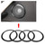 4Pcs Carbon Fiber Style Car Door Speaker Ring Trim Cover for BMW 3 Series F30 GT F34 13-18