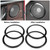 4Pcs Carbon Fiber Style Car Door Speaker Ring Trim Cover for BMW 3 Series F30 GT F34 13-18