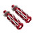 CNC Motorcycle Rear Foot Pegs Pedal Aluminum Alloy Rearset Footrests for MotorcycleRed