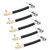 5PCS Car Tire Inflator Hose Quick Inflation Universal Air Pump Extension Tube for Car Motorcycle Bicycle