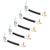 5PCS Car Tire Inflator Hose Quick Inflation Universal Air Pump Extension Tube for Car Motorcycle Bicycle