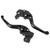 Pair Motorcycle Brake Clutch Lever Adjustable Aluminum Alloy Replacement for DUCATI Multistrada 950 2017‑2018Black
