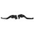 Pair Motorcycle Brake Clutch Lever Adjustable Aluminum Alloy Replacement for DUCATI Multistrada 950 2017‑2018Black