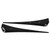 2pcs Car Mudguard Side Wing Air Vent Cover Trim Black Exterior Accessories Universal for Car