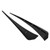 2pcs Car Mudguard Side Wing Air Vent Cover Trim Black Exterior Accessories Universal for Car