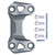 Motorcycle Handlebar Riser Mount Adapter Fit for 502C/TRK502/502X/Cub BJ500/752S