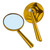 Retro Rear View Mirror CNC Aluminum Alloy Universal for Motorcycle 8mm 10mm Mounting SizeGold