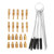 32pcs Carburetor Main Slow Pilot Jets Kit with Carb Cleaner Brush Replacement for KAWASAKI ATV Dirt Bike