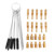 32pcs Carburetor Main Slow Pilot Jets Kit with Carb Cleaner Brush Replacement for KAWASAKI ATV Dirt Bike
