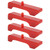 4PCS Small Block Engined Radiator Isolating Pad Red Urethane Car Accessoty for Engines