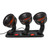 Three Head Car Fan 2 Speed Adjustable 360 Degree Rotation Silent Portable Car Cooling Fan for Vehicle with Cigar Lighter DC 24V
