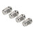 16pcs Golf Cart Wheel Lug Nuts 14723 G1 1/2‑20 Size Metal Chrome Wheel Lug Nuts Kit Replacement for E‑Z‑GO