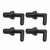 4PCS 90° PCV Valve Grommet Kit 17130PM6003 Black Replacement for Accord Acura CL Integra Legend MDX NSX RL SLX TL Vigor