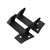 A Pillar Windshield LED Work Light Mounting Brackets Carbon Steel Replacement for Jeep Wrangler JK 2DR/4DR 2007‑2017