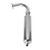 Exhaust Muffler Pipe Motorized Bicycle Engine Muffle Tailpipe Exhaust Pipe for 49‑80cc 2 Stroke Bike