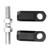 3 Pcs ATV Rear Lowering Kit Aluminium Alloy Replacement for Raptor YFM350 YFM660R YFM700 Black