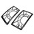 2pcs Front Light Guard Stainless Steel Headlight Protection Net Cover Replacement for Land Rover Defender 110 L663 2020-