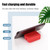 3 in 1 Charging Cable Roll Mobile Phone Holder Retractable Quick USB Cable Charging Cable Compatible for Cell Phones Tablets