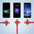 3 in 1 Charging Cable Roll Mobile Phone Holder Retractable Quick USB Cable Charging Cable Compatible for Cell Phones Tablets