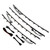 4pcs Car LED Ambient Light Inside Carbon Fiber Style Dual Color Replacement for 3 Series F30 2013‑2019