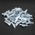 50pcs 40g 1.4oz Clip On Wheel Balance Blocks Aluminum Alloy P-Style Tire Weight Balancing Assortment(Without Wheel Balance Pliers )