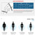 One Pair Motorcycle Riding Knee Pads Adjustable Knee Protectors for Motocross, Cycle, Skating, Skiing