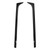 2pcs Rear Window Side Spoiler Glossy Black ABS Beveled Cover Replacement for MK5 2011‑2017