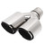 Dual Outlet Exhaust Tip 63mm ID 89mm OD Y Shaped 304 Stainless Steel Mirror Polishing Universal for Car