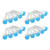 20 Pcs Barb Fitting Elbow Nut 180 Degree Air Conditioner Pipe Connector Adapter Joint for Cars Trucks Engineering Vehicles 1/2in