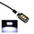 2x 12V 3LED Universal Car Motorcycle License Number Plate Screw Bolt Light Lamp White LED