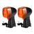 Motorcycle LED Turn Signal Indicator Lights Fit for KAWASAKI ZXR 250R/400R/750R(Black+Yellow)
