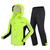 Cycle Raincoat and Pants Set for Women Men Waterproof Lightweight Reflective Motorcycle Windbreaker Jackets Pants with Mask Caps Pocket