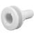 1in Thru Hull Fitting ABS Straight Impact Resistant Hose Connection Accessory for Boats MarinesWhite