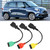 3pcs Connect Cable Ecu Scan Adaptors Connector Fits for Fiat Practical Accessory