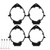 4PCS Car Speaker Adapter Rear/Front Door with Wire Harness Replacement for Buick Enclave 6.5in 2008‑2012