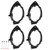 4PCS Car Speaker Adapter Rear/Front Door with Wire Harness Replacement for Buick Enclave 6.5in 2008‑2012