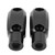 1 Pair Motorcycle Mirror Mount M10 X 1.5 Clockwise Thread Adjustable Iron Handlebar Mirror Clamp For F900XR G310R Black