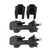 Pair Front Hood Latch Safety Catch & Bracket for Jeep Wrangler TJ 97-06