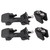Pair Front Hood Latch Safety Catch & Bracket for Jeep Wrangler TJ 97-06